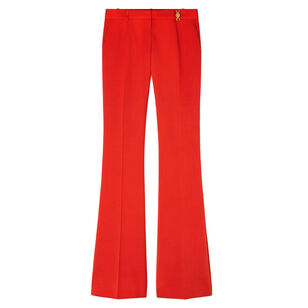 Stretch Wool Flared Pants