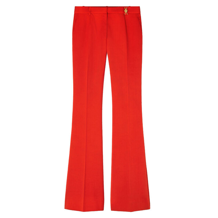 Stretch Wool Flared Pants image number null
