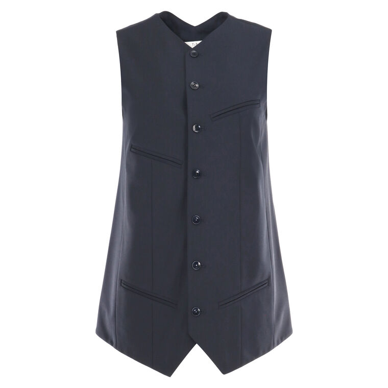 Tropical Wool Easy Vest image number null