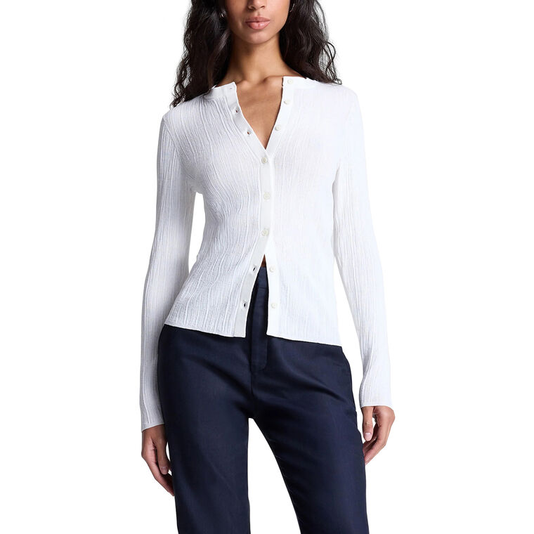 Fisher Fine Cotton Long Sleeve Cardigan image number null