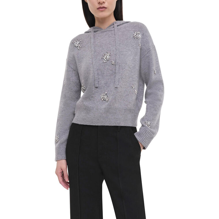 Karmen Embellished Hooded Top image number null
