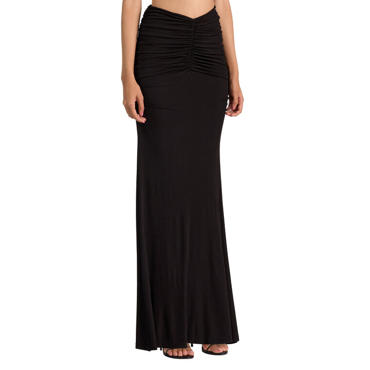 Shannon Ruched Hip Maxi Skirt image number null