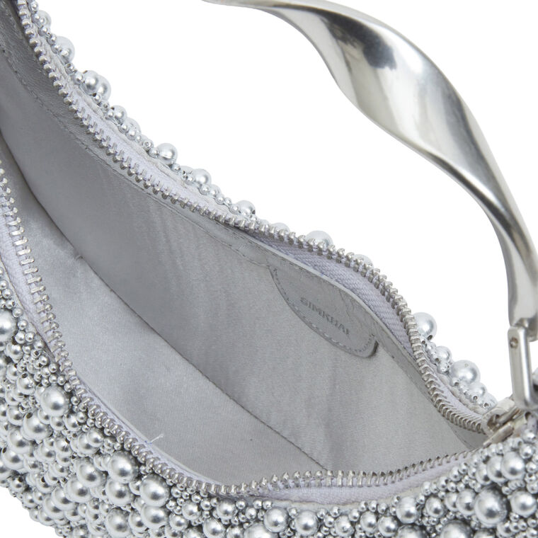 Evelyn Beaded Crescent Bag image number null