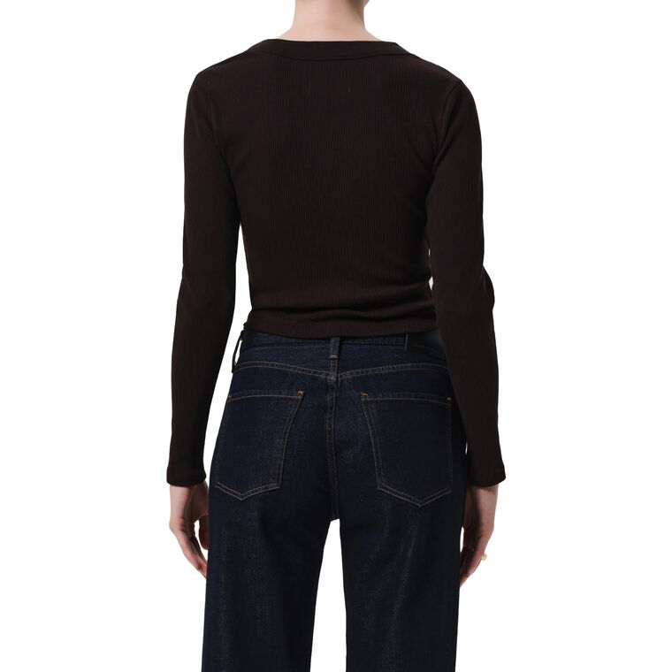Varra Long Sleeve Ribbed Henley image number null