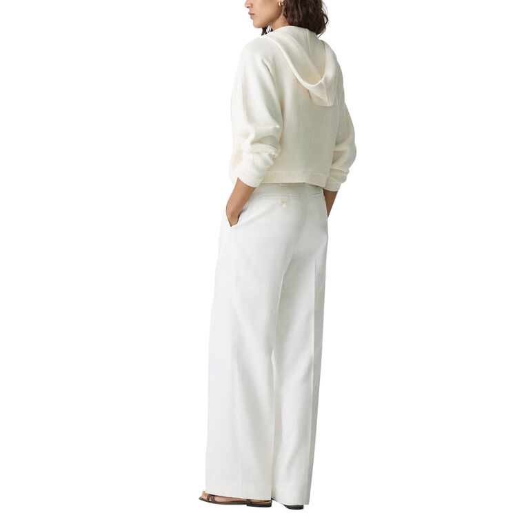Classic Straight Pant In Linen Viscose image number null