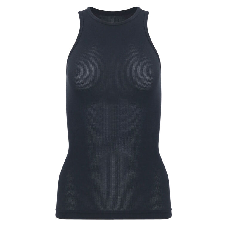Circular Fine Rib T-Shirt Tank image number null