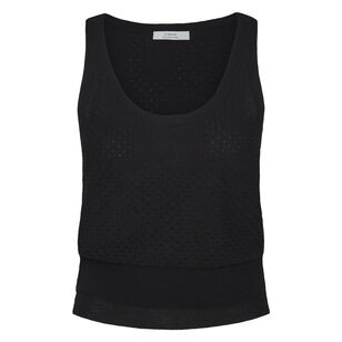 Italian Cotton-Blend Double Layer Mesh Cami