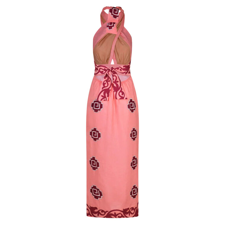 Energetic Patterns Sleeveless Ankle-Length Dress image number null