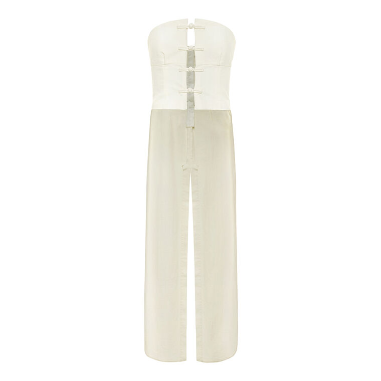 Conway Denim Bustier Top image number null