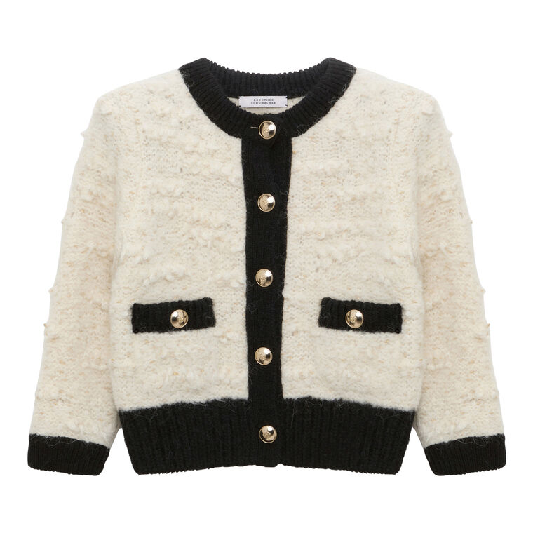 Delightful Two-Tone Sparkle Cardigan image number null