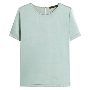 Gilbert Satin And Jersey Short Sleeve T-Shirt