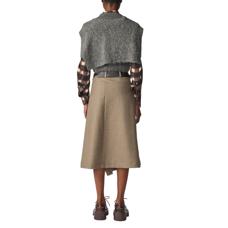 Pleated Wrap Skirt image number null
