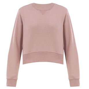 Kent Long Sleeve Terry Cloth Crew Neck Sweater With Snaps