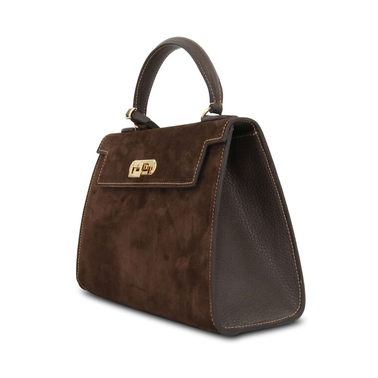 Rose 26 Suede Top Handle Bag image number null