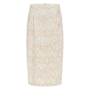 Benedette Lace Sheath Midi Skirt