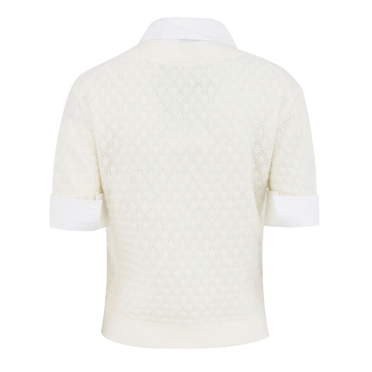 Esme Pointelle Knit Top image number null