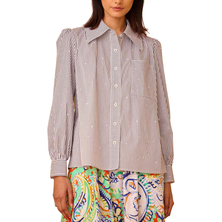 Jade Embellished Collared image number null