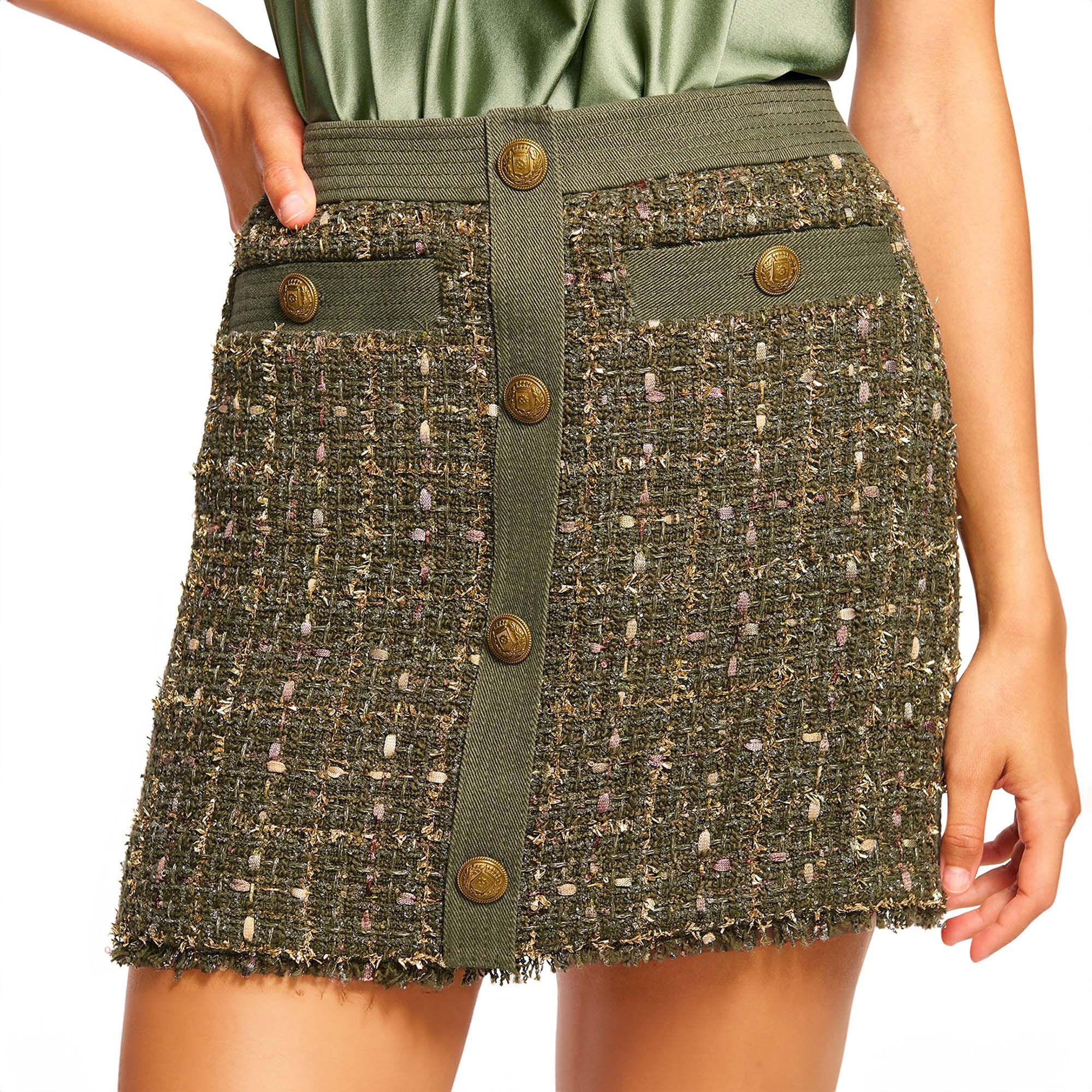 Denver Tweed Mini Skirt