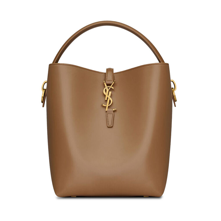 Le 37 Shiny Leather Bucket Bag image number null