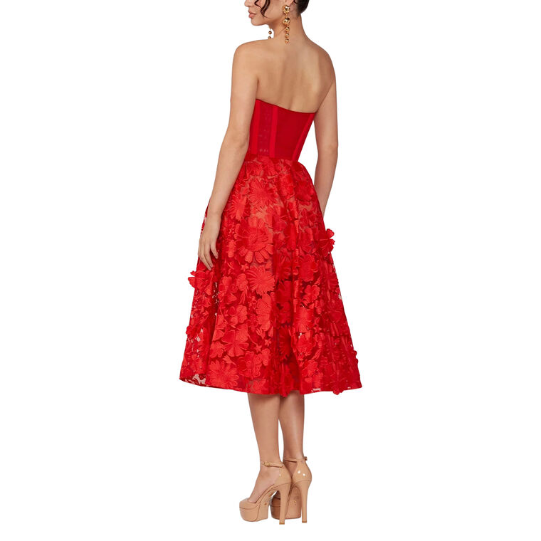 Florence Strapless Midi Dress image number null