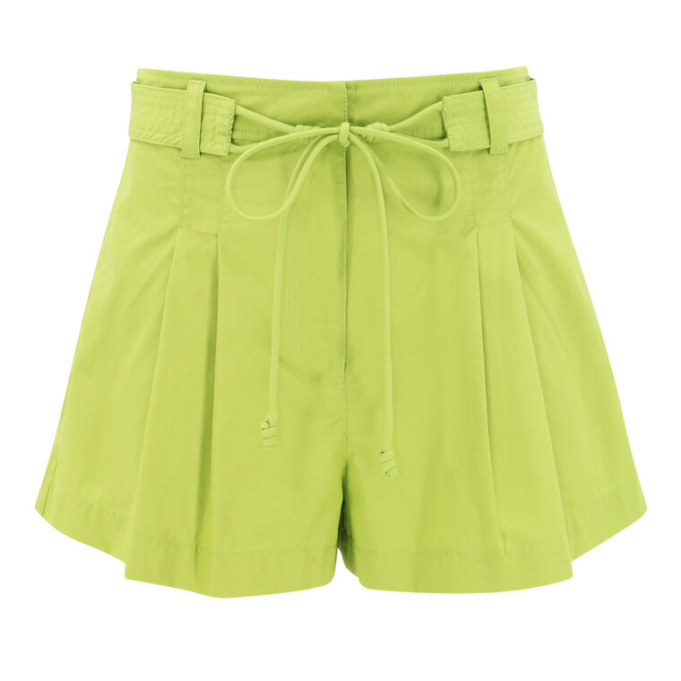 Iris Pleated Wide-Leg Short image number null