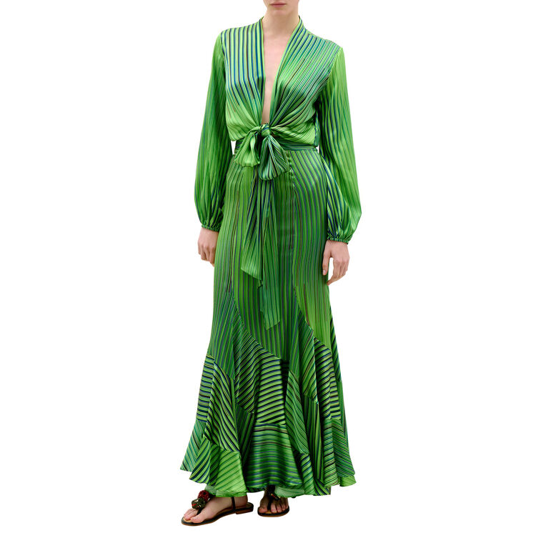 Florina Silk Maxi Skirt image number null