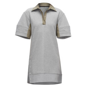 Short Sleeve Polo Mini Dress With Ripstop Combo