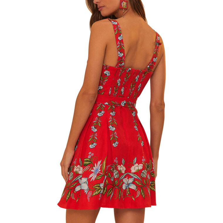 Sweet Bloom Bouquet Sleeveless Mini Dress image number null