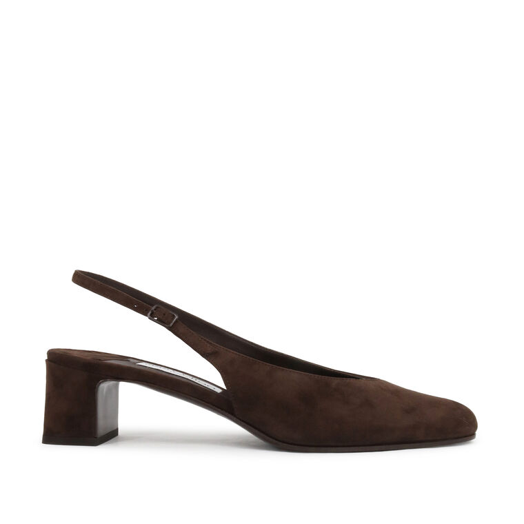 Eyla 45mm Suede Slingback Pump image number null