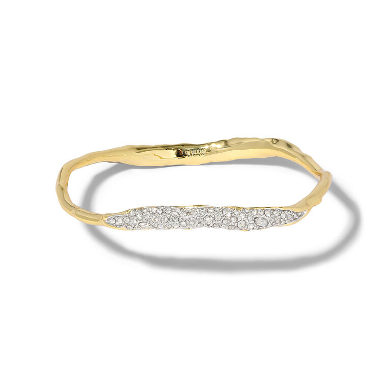 Sonales Gold Crystal Small Skinny Bangle Bracelet image number null