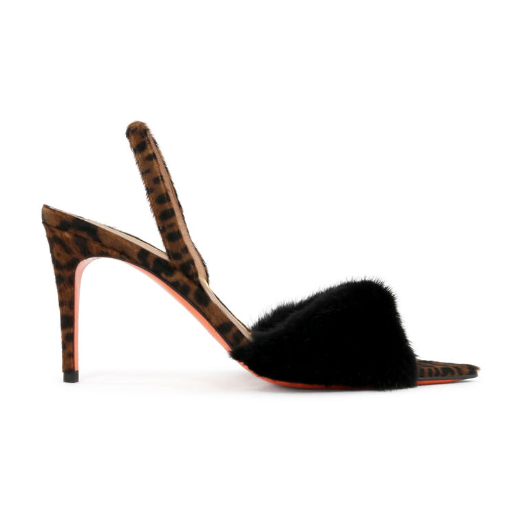Nadine Mink Trim Slingback image number null