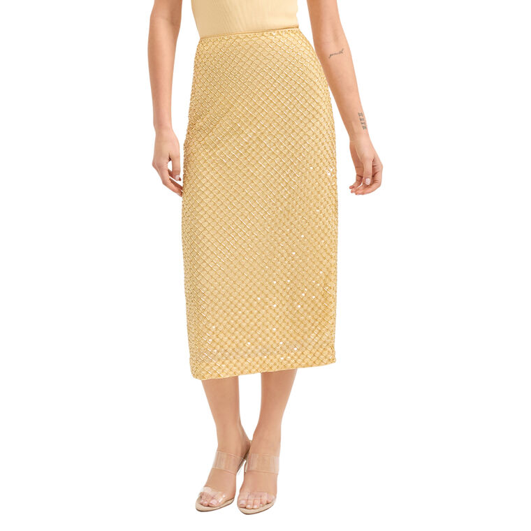 Allora Beaded Midi Skirt image number null