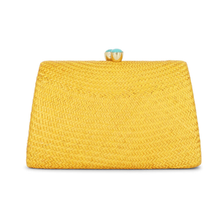 Candice Bun Straw Clutch image number null
