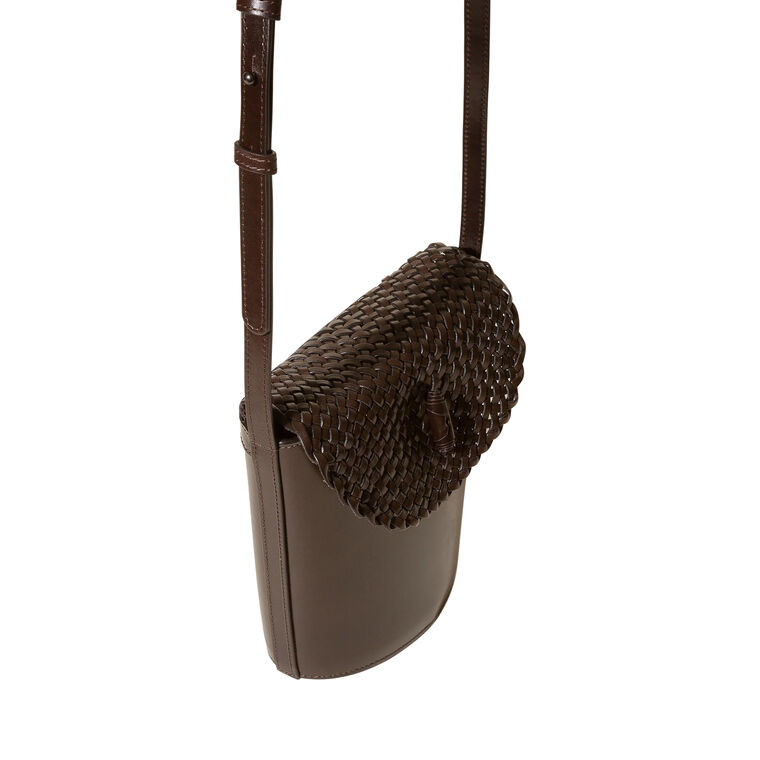 Tomira Braided Flap Crossbody Bag image number null