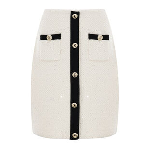 Sequin Knit Mini Skirt