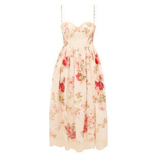Roselight Picnic Midi Dress