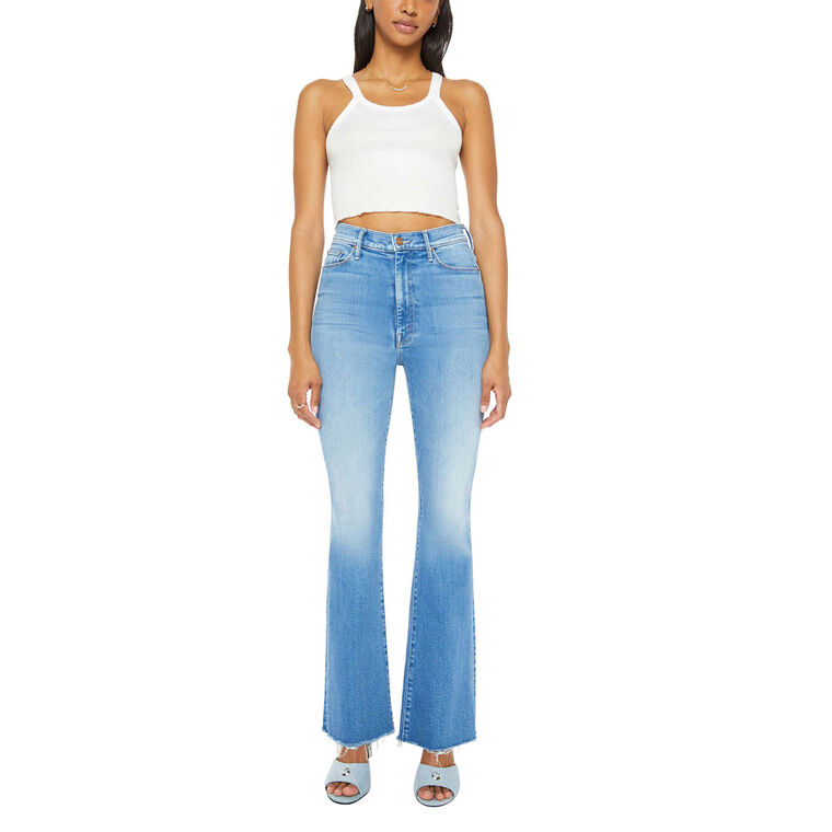 High Waisted Weekender Fray Jean image number null