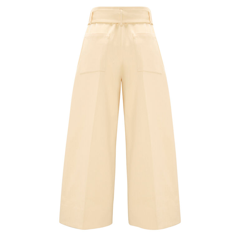 Modern Structured Culotte Pants image number null