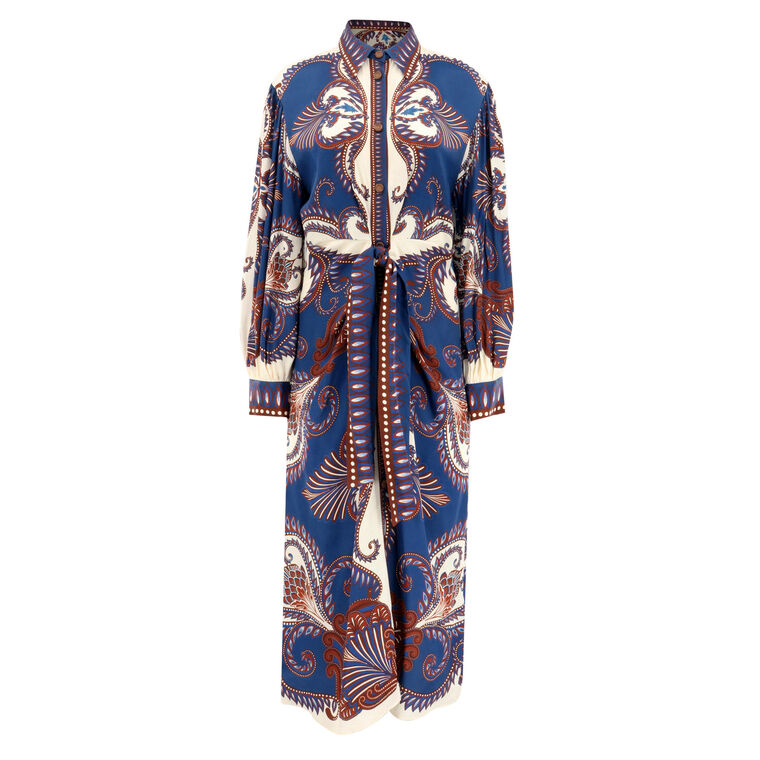 Arabesque Scarf Midi Dress image number null