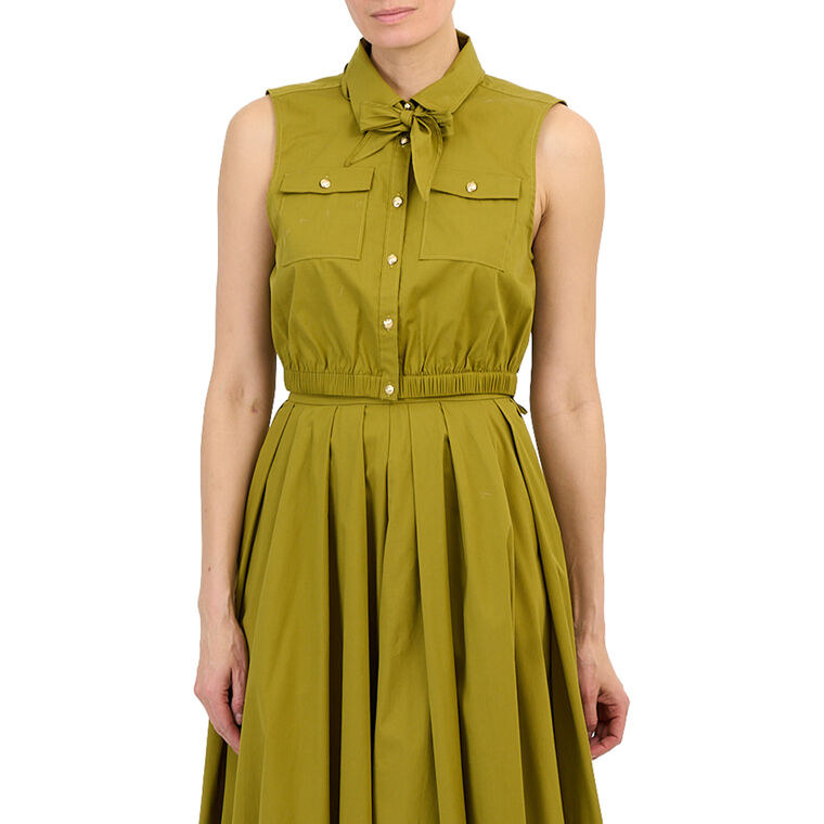 Lou Sleeveless Tie-Neck Crop Top image number null