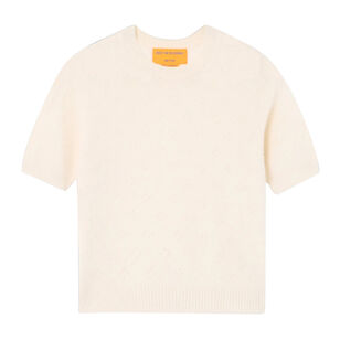 Compass Short Sleeve Cashmere Sweater Tee