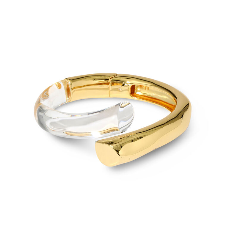 Liquid Lucite Bypass Hinge Bracelet image number null