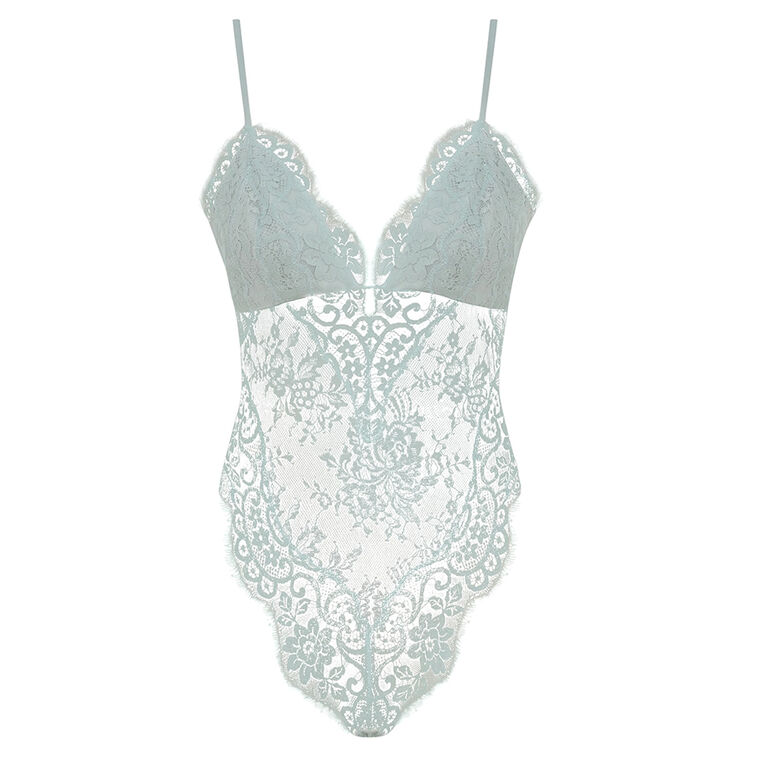 Sleeveless Lace Teddy Bodysuit image number null