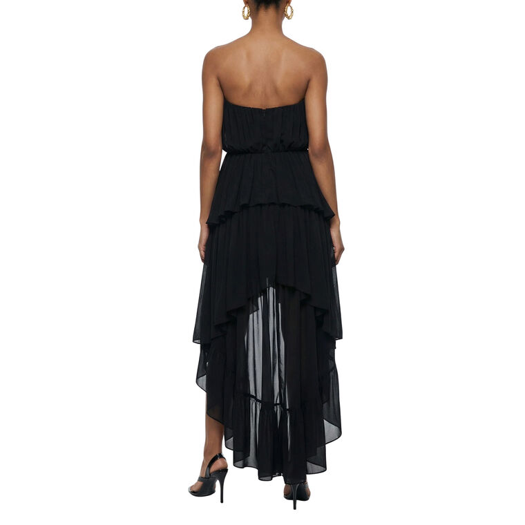 Aly Strapless Tiered High-Low Dress image number null