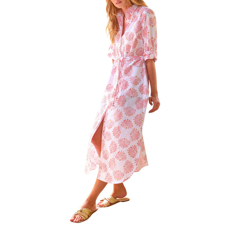 Alex Peacock Print Shirt Dress image number null