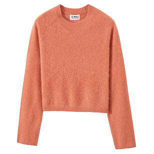 Melly Brushed Cashmere Cropped Sweater