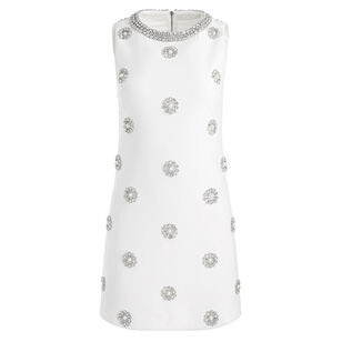 Clyde Sleeveless Embellished A-Line Mini Shift Dress