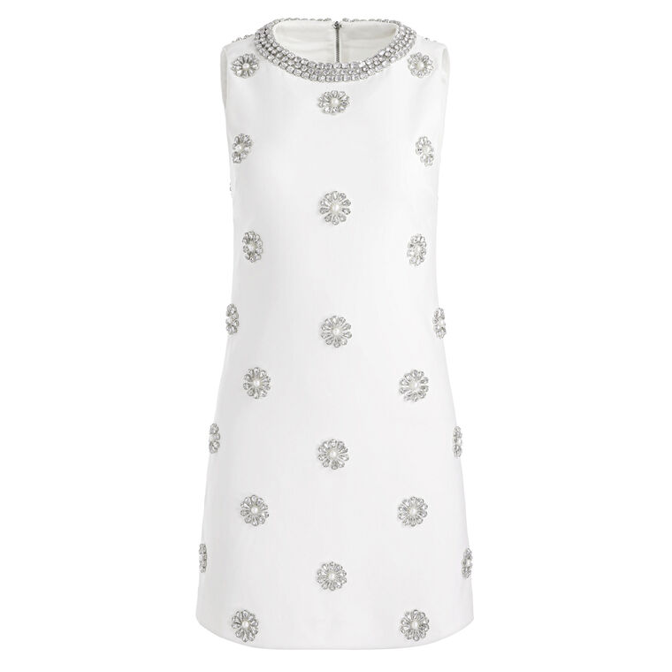 Clyde Sleeveless Embellished A-Line Mini Shift Dress image number null