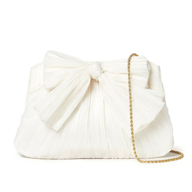 Rayne Pleated Frame Bow Clutch image number null