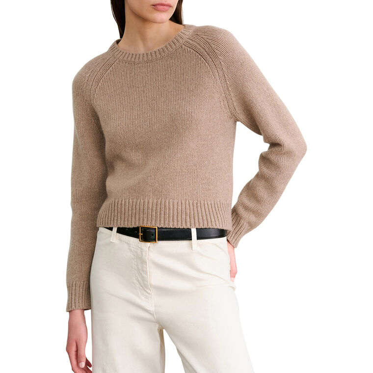 Chassy Camel Hair Crewneck Sweater image number null